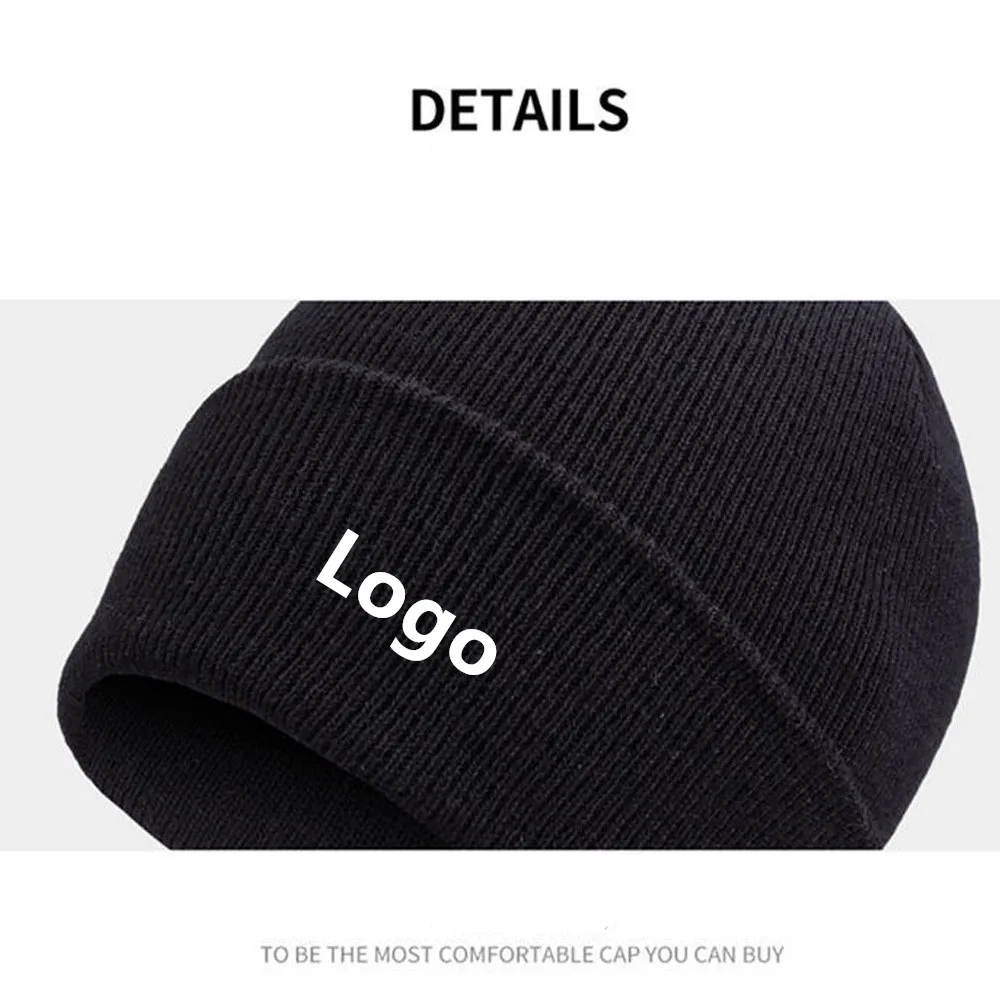 2020 OEM по индивидуальному заказу Женские шапки вязанные зимние токе со своим