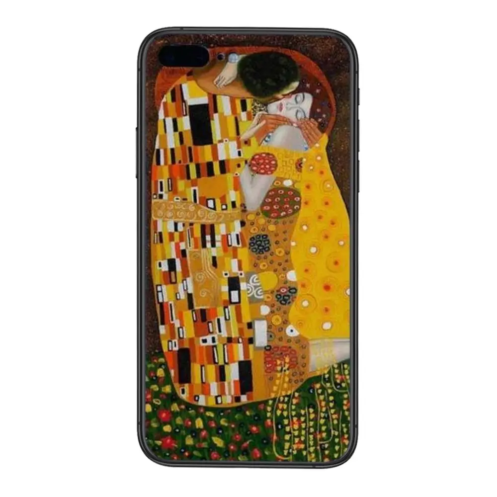 Недорогой черный мягкий чехол Gustav Klimt Kiss 3D для Huawei Nova 8 se pro y5 y9 Mate 20 30 10 40 Lite Pro -