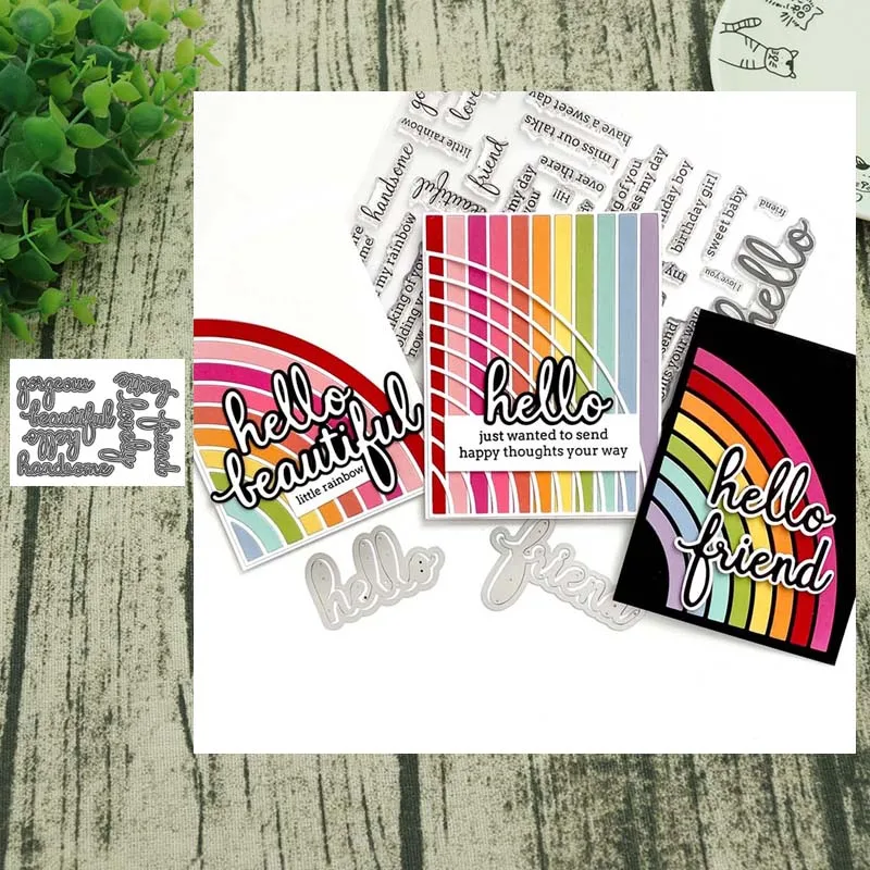 2020 фраза металлические Вырубные штампы Скрапбукинг фон рукоделие Изготовление