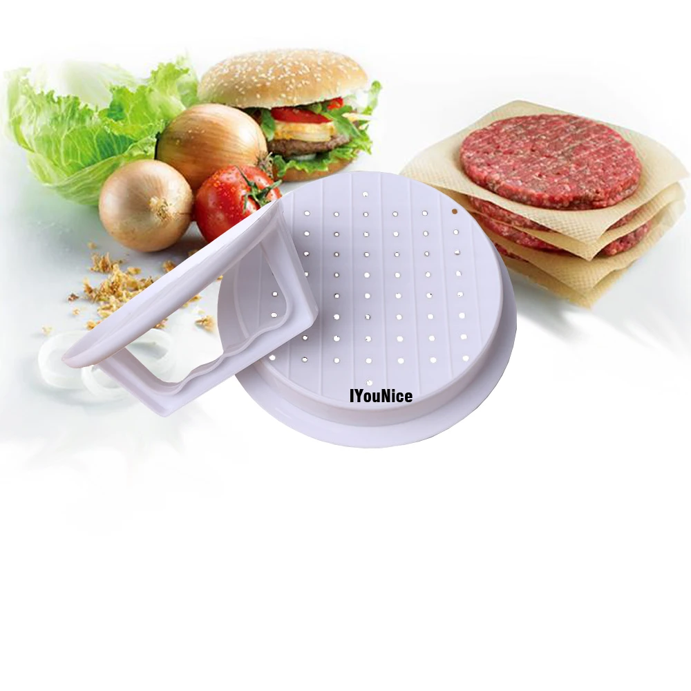 1 комплект круглый пресс для гамбургеров пищевой пластик гамбургер мяса говядины