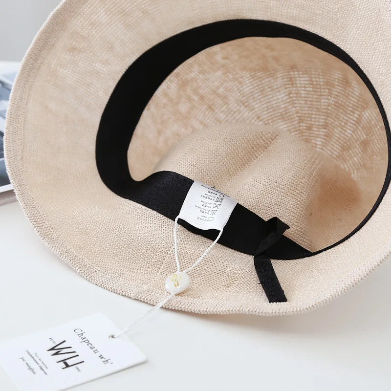 

202104-lulu new spring summer linen Fabric ventilation lady sun cap men women leisure hat