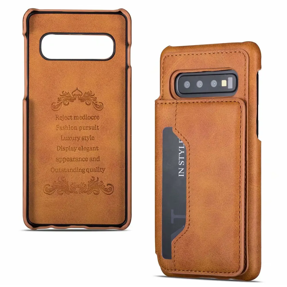 Роскошный чехол кошелек из искусственной кожи для samsung Galaxy S10 S9 S8 Plus Note 10 9 8 с