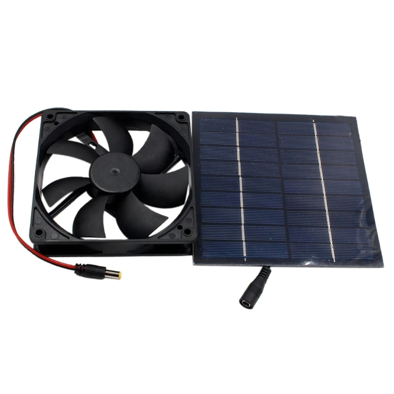 

20W Solar Panel Powered Fan Solar Attic-Fan USB Solar Exhaust Fan Mini Ventilator for Greenhouse RV Fan IP65 Waterproof