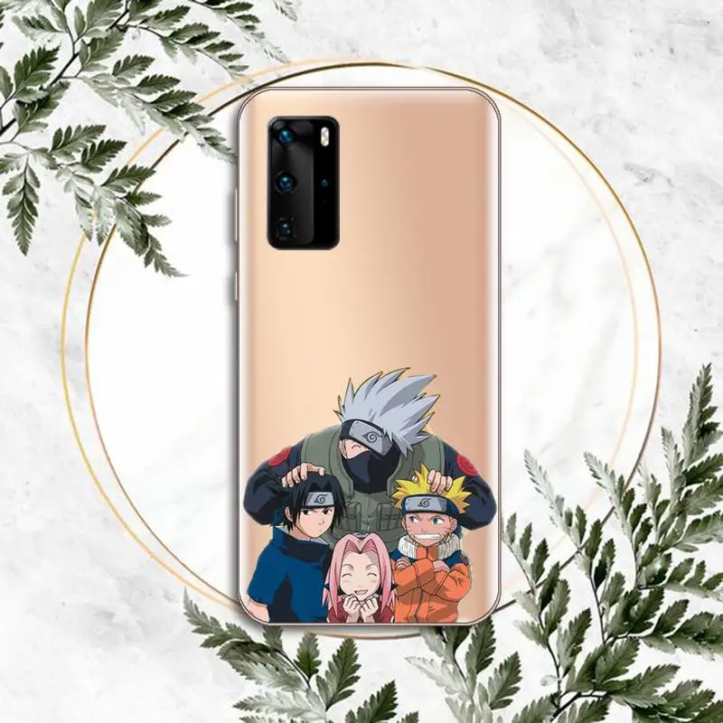 

Naruto Anime Kakashi Uchiha Itachi Phone Case Transparent for huawei honor P 40 30 20 lite Pro 10 i 8 9 x p smart 2019