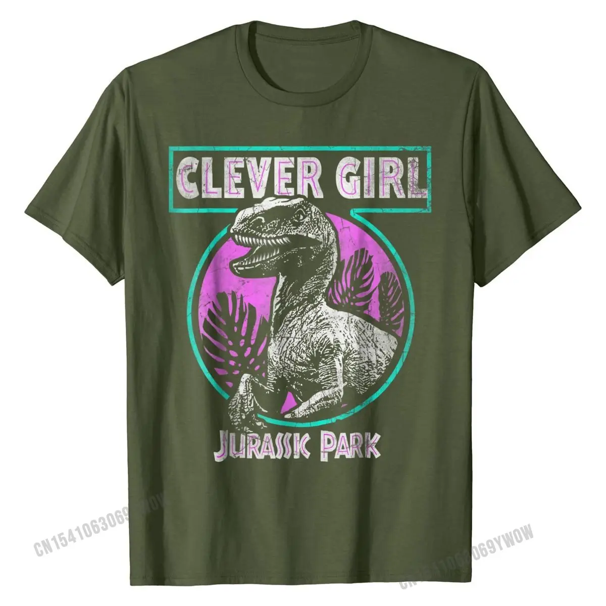 Футболка мужская хлопковая с изображением парка Юрского периода | Мужская одежда