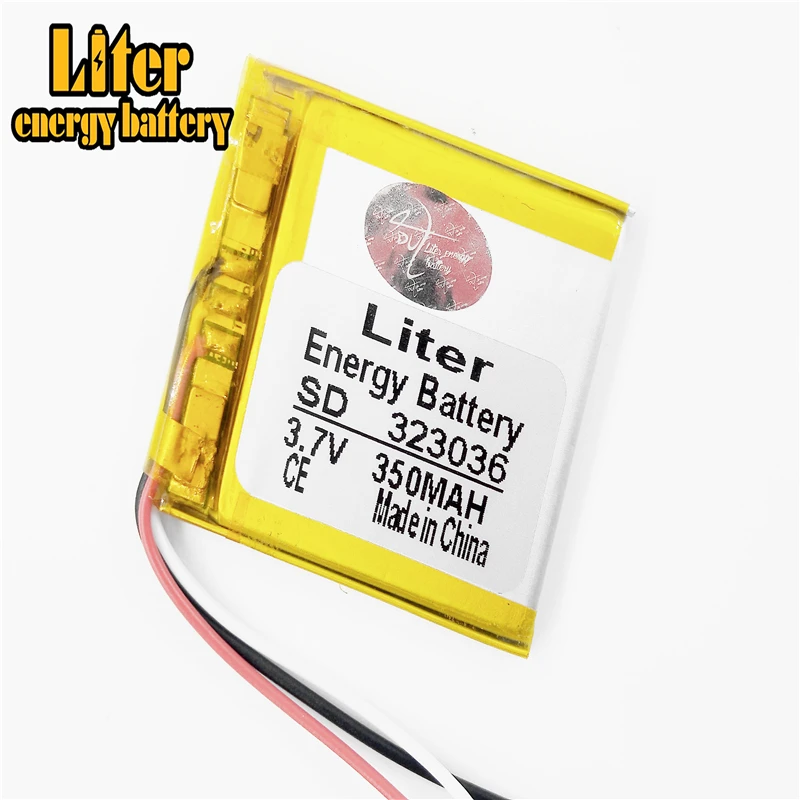 Литий полимерные аккумуляторы 323036 3 7 в 350 мАч|polymer battery|polymer battery 3.7v3.7v polymer |