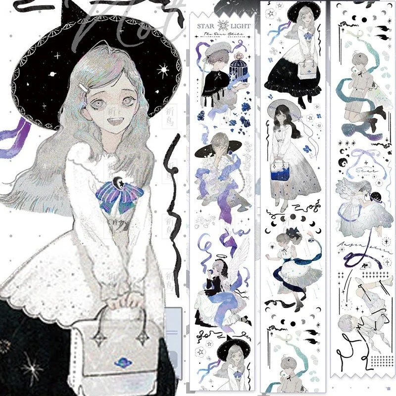 

1 петля, симпатичная яркая бумажная лента Washi Notte Son, товары из Тайваня