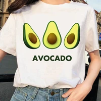 2021 new women t shirts casual vouge tee streetwear kawaii harajuku avocado print o neck short sleeve summer simple top
