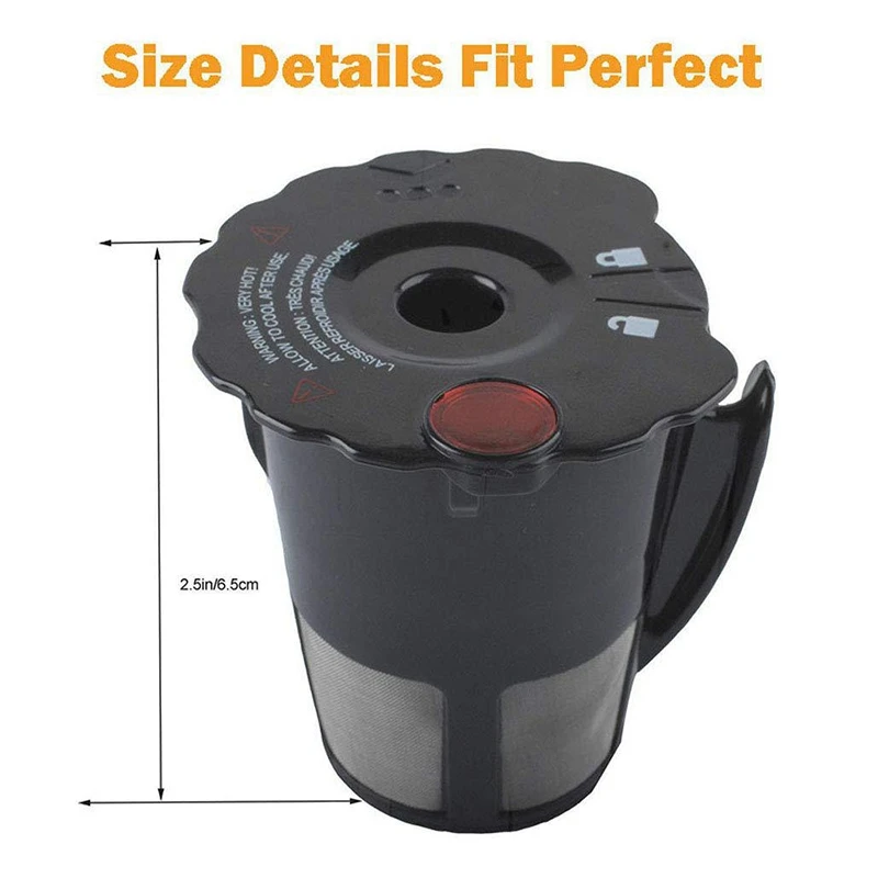 

1 Pc Reusable Coffee Filter for Keurig K-Cup 2.0 K200 K300 K400 K500 Brewers for Keurig K Cup Reusable Coffee Filter