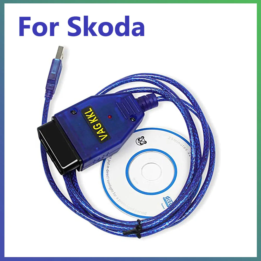 Диагностический кабель OBD2 VAG KKL 409 1 VAG-COM USB для сканера Skod Fabia Felicia Octavia MK1 MK2 Superb OBDII |