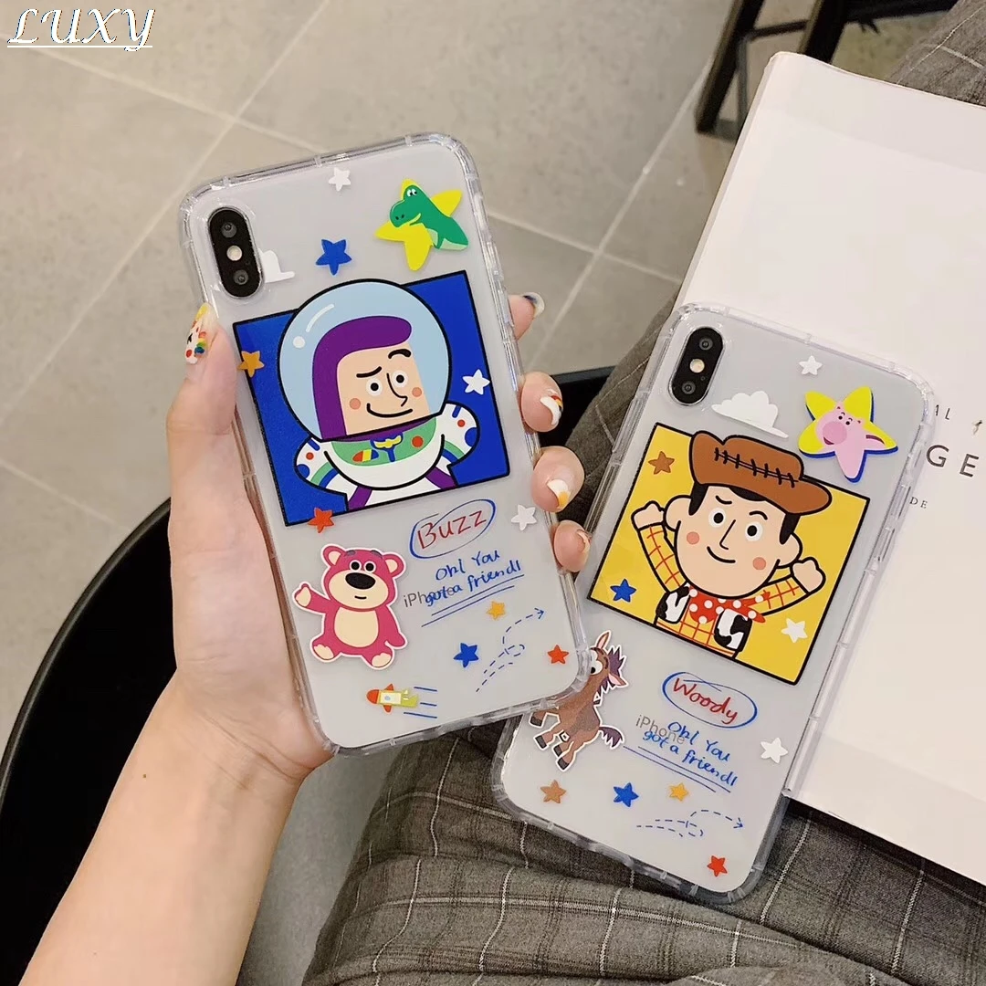 Забавная мультяшная игрушка история Базз Вуди лотсо чехол для телефона Apple IPhone X Xs