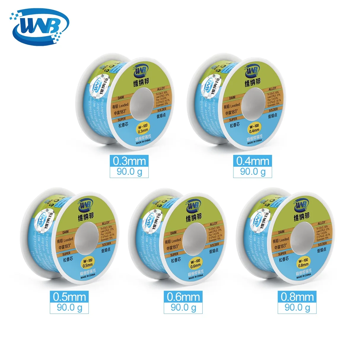 WNB 90 г Высокая чистота 183 ℃ температура плавления Оловянно свинцовая паяльная