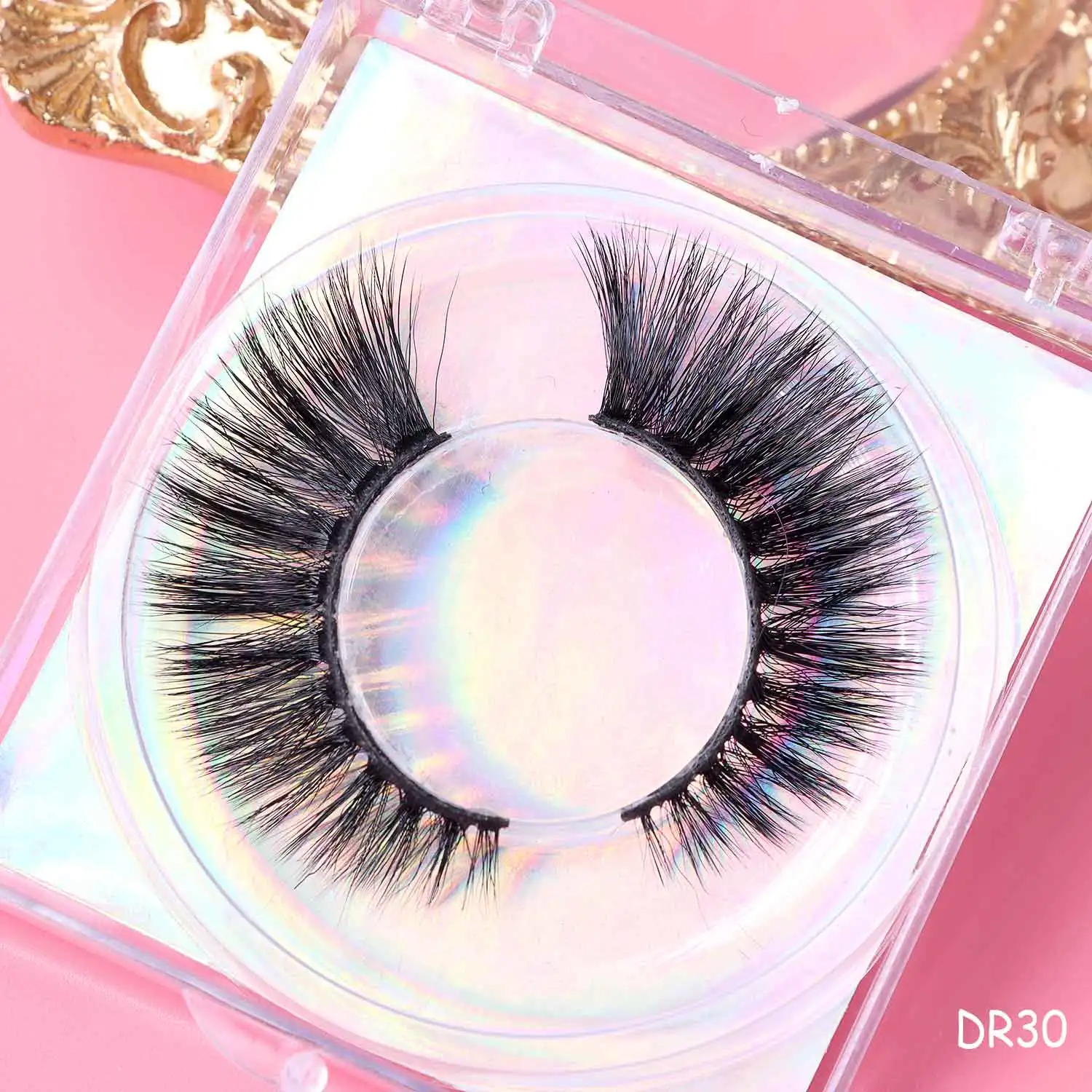 

Lashes 3D Faux Mink Lashes Fluffy Soft Wispy Volume Natural long False Eyelashes Eye Lashes Reusable Eyelashs Makeup case