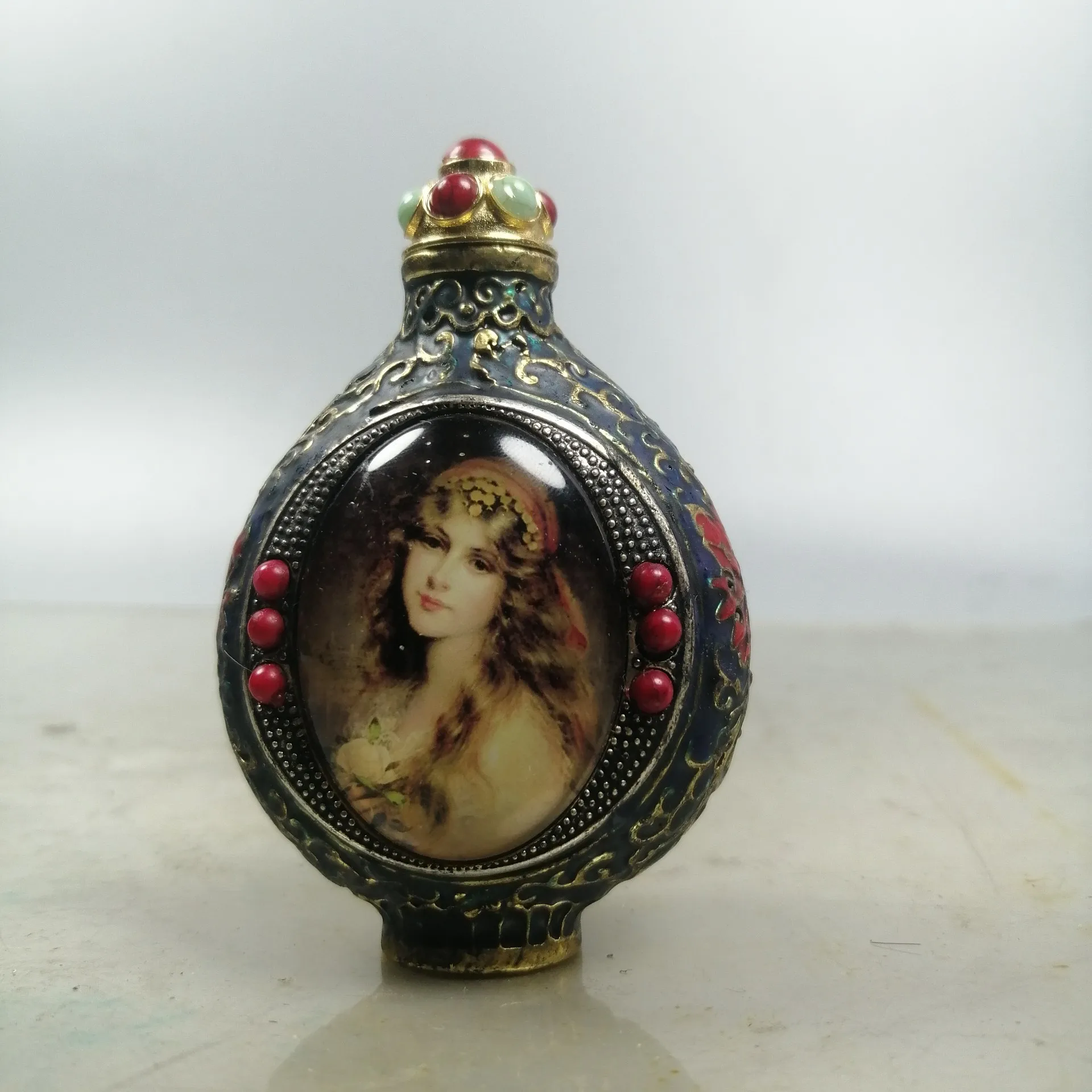 Китайский Старый Пекин коллекция старых товаров старая медь покрышка с