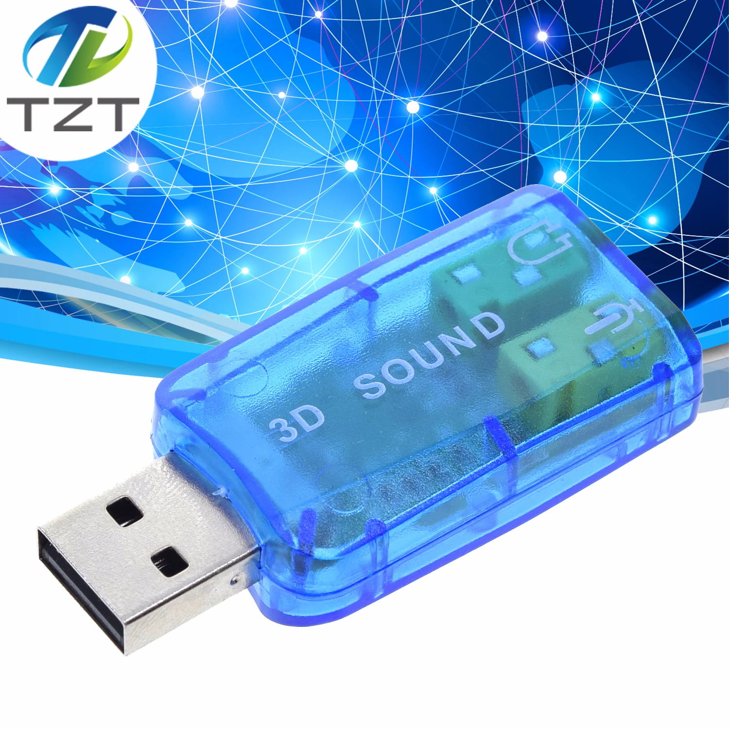 Чипсет CM108 с USB 2 0 на 3D звуковую карту АДАПТЕР ВИРТУАЛЬНОЙ звуковой карты 5 1