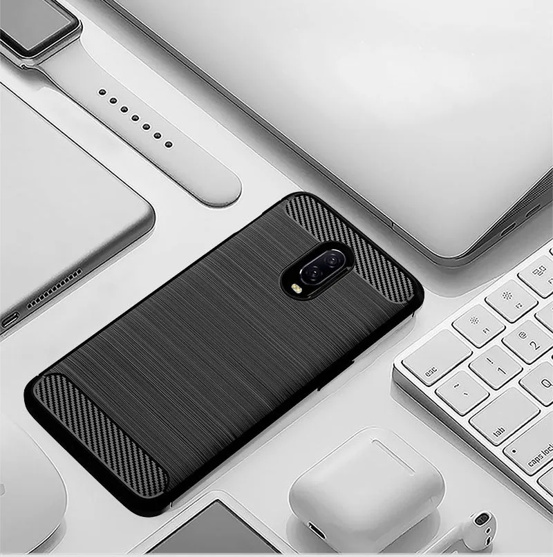 3D чехол из углеродного волокна для OnePlus 6T 6 противоударный Броня Телефон Ультра