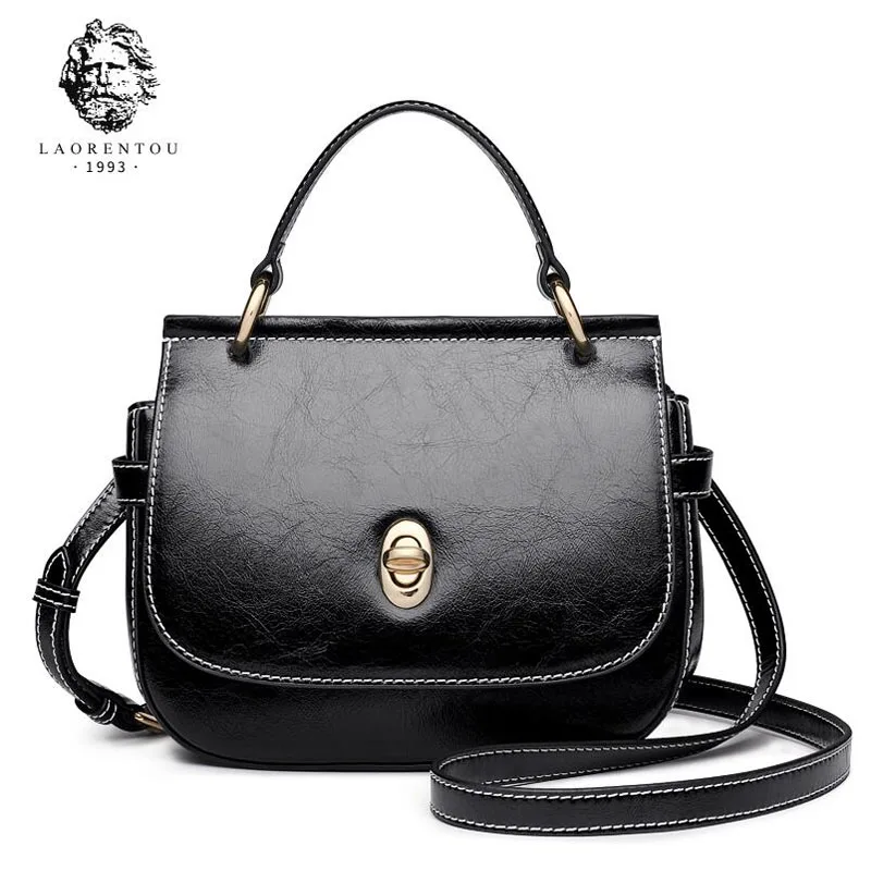 LAORENTOU новые женские кожаные сумки качественная воловья кожа модная роскошная