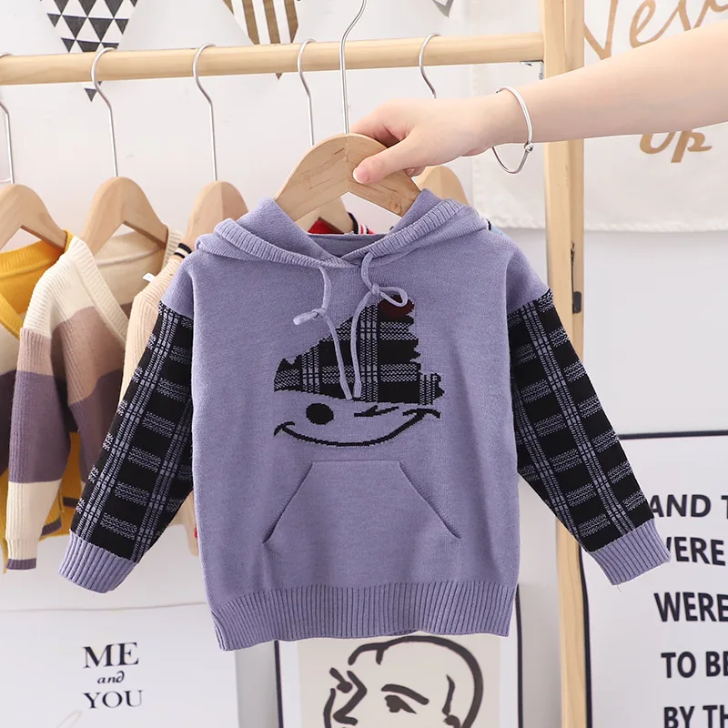 

Детская одежда, с волосами для маленьких девочек, Осенние Новые свитера для мальчиков и девочек, детская верхняя одежда с капюшоном, топы с д...