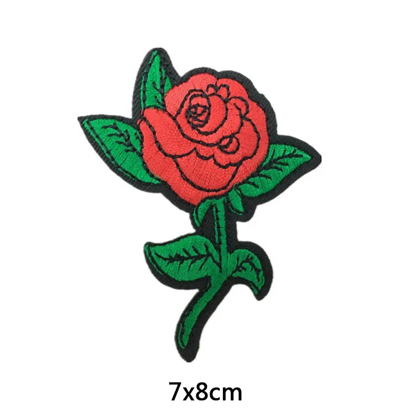 Роза цветы патч железо на заплатках одежде вышитые патчи для одежды роза шитье