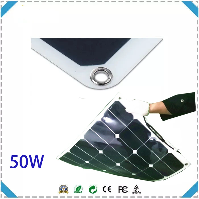 Заводская цена sunpower гибкие солнечные панели 50 Вт для продажи