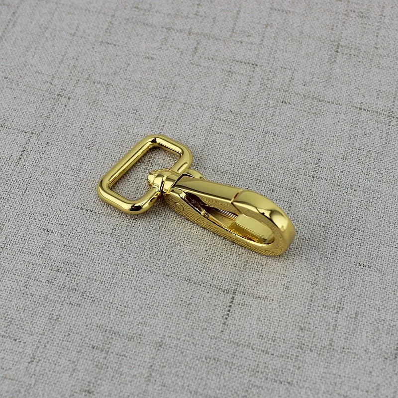 4pcs 16mm 19mm High quality Deep gold webbing trigger snap hooks hard carabines swivel clasp lobster claws Bag Parts Accessories | Багаж и