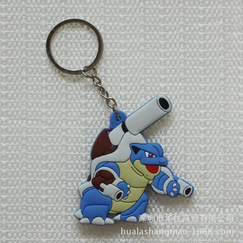 Мультфильм Аниме ПВХ Покемон Сквиртл Bulbasaur Venusaur Chansey Psyduck Jigglypuff Totodile Houndoom прекрасный Забавный брелок Кадена