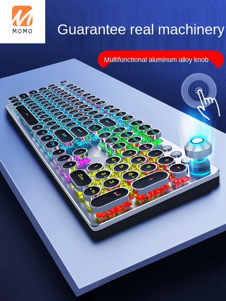 

Gaming Mechanical Keyboard Keyclick Linear Action Alternate Action Or Ergonamic E-Sports Wired Office Typing Keyboard Mouse Set