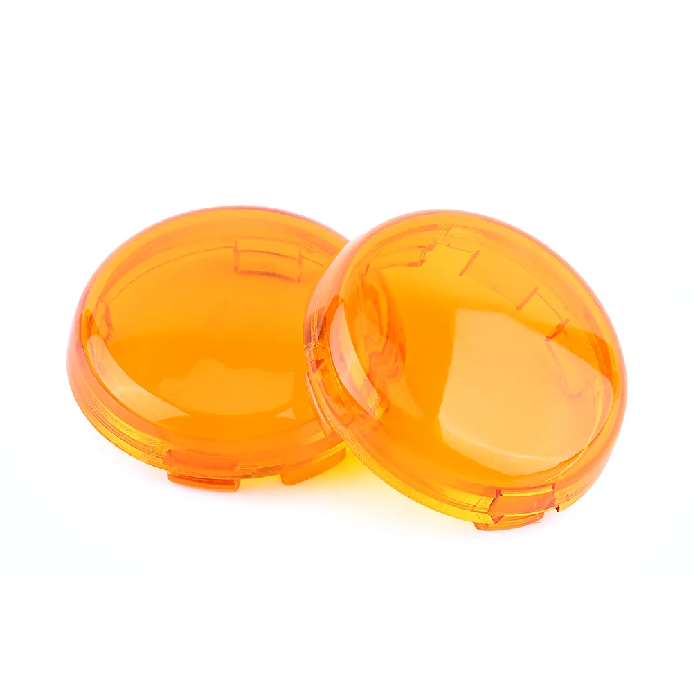 

2 pcs Motorcycle Turn Signal Light Lens Cover For Dyna Softail Sportster 1986-15