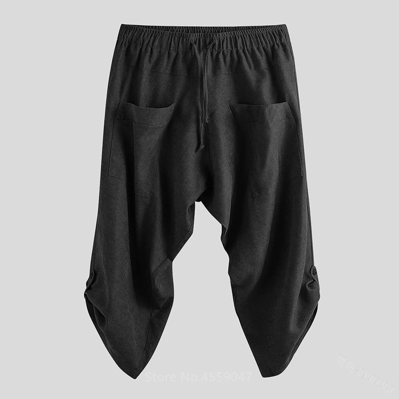 

Halloween Cosplay Carnival Party Medieval Green Vintage Trousers Men Viking Renaissance Middle Ages Summer Loose Fashion 2021