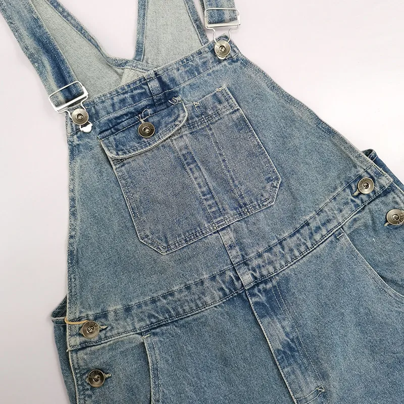 Jumpsuit Women Denim Overalls Women's Loose one-piece Korean Retro jumpsuit large size Loose jeans More sizes 30-44 46