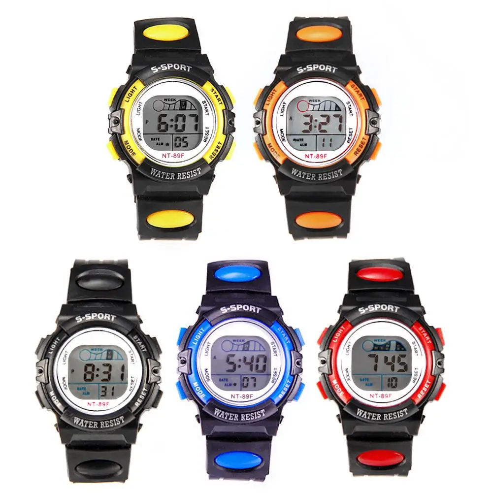 

Waterproof Children Casual LED Sports Digital Watch Kids Alarm Date Wristwatch Clock Boys Gift Reloj Hombre Relogio-Masculino