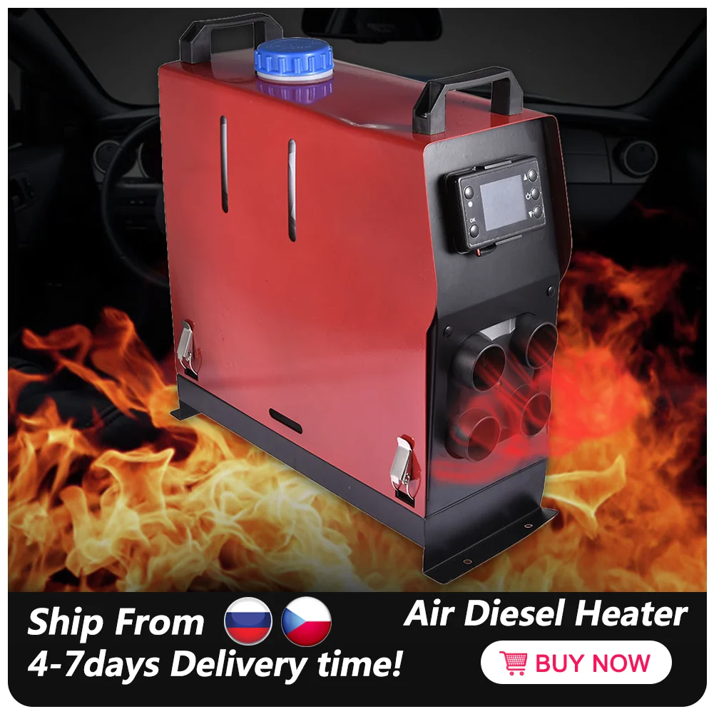 $66.36 Auxiliary Heater 12/24V 5KW Non-freezing Heater In Electric Heaters Air Diesel Fuel Heater For RV Boats Motorhome Trucks Trailer