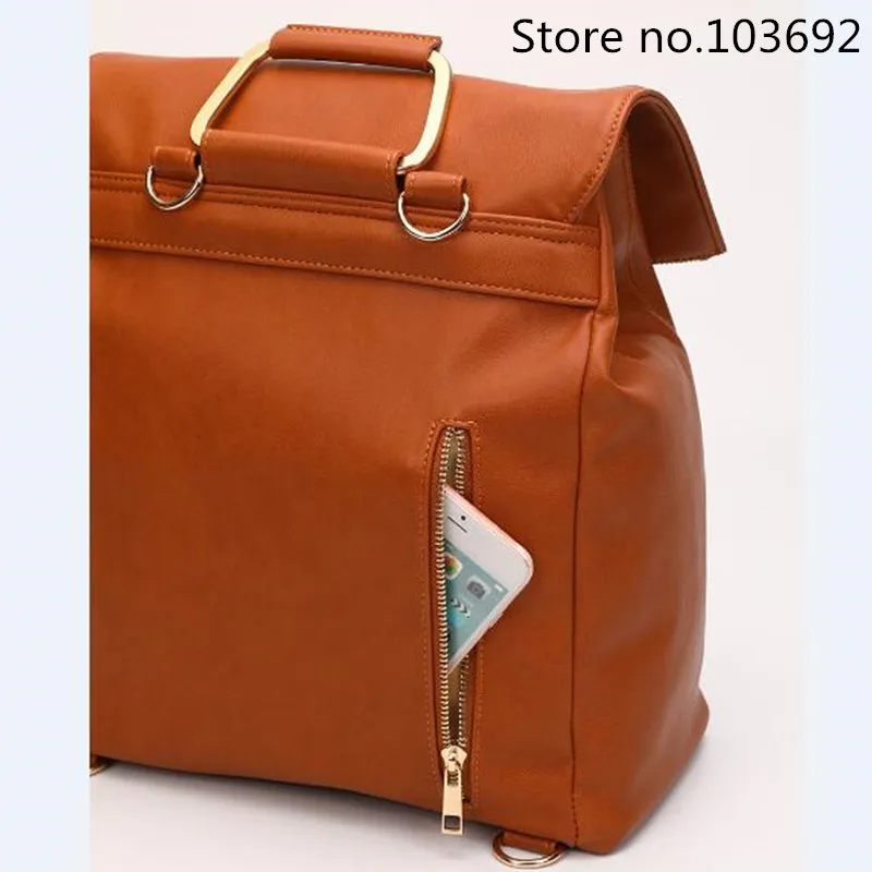 

Fashion Pu Nappy Backpack Large Capacity Changing Backpack With Insulated Pockets For Bagsnsulated Baby For Mommy Baby Pockets