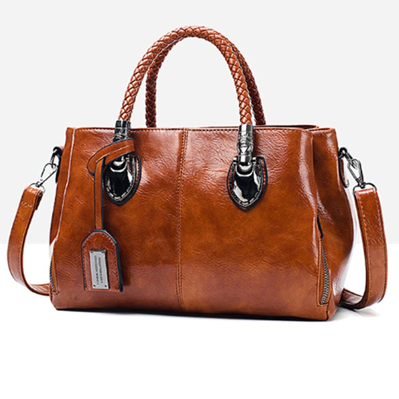 

2021 Spring Vintage PU Leather Luxury Handbags Women Bags Designer Famous Brands Tote Shoulder Bag Female Bolsa Feminina
