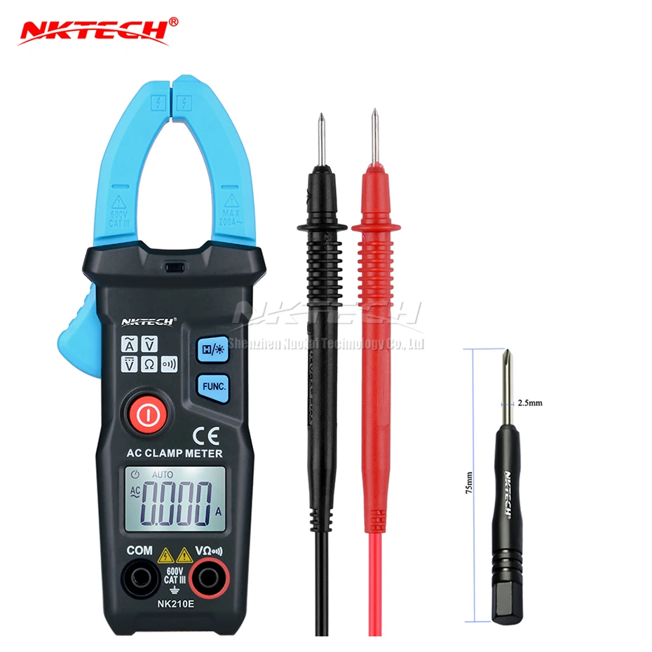 НОВЫЙ NK210E мультиметр цифровой Цифровой Клещи Мультиметр вольтметр AC DC