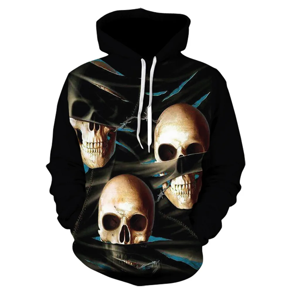 

Hot sale Skull 3d Anime Harajuku Hoodies Men Women Clothes Funny Streetwear Hoodie Hip Hop Cool Winter Coat Sweatshirt tops