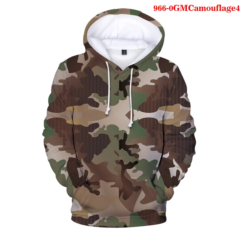 

Мужские камуфляжные толстовки с объемным рисунком, Свитшот в стиле Харадзюку, пуловеры с капюшоном на осень и зиму, спортивные костюмы для м...