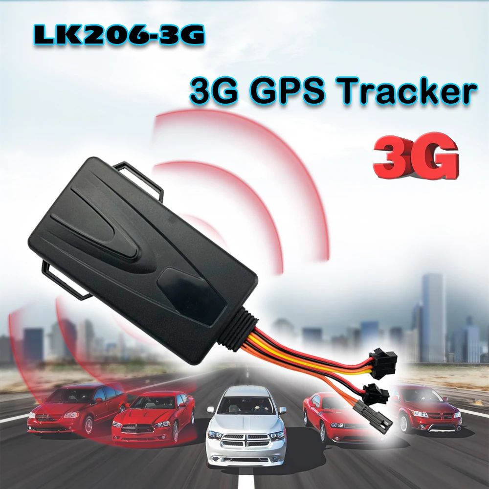 GPS-трекер 3G WCDMA LK206-3G голосовой монитор экстра-широкий диапазон рабочего