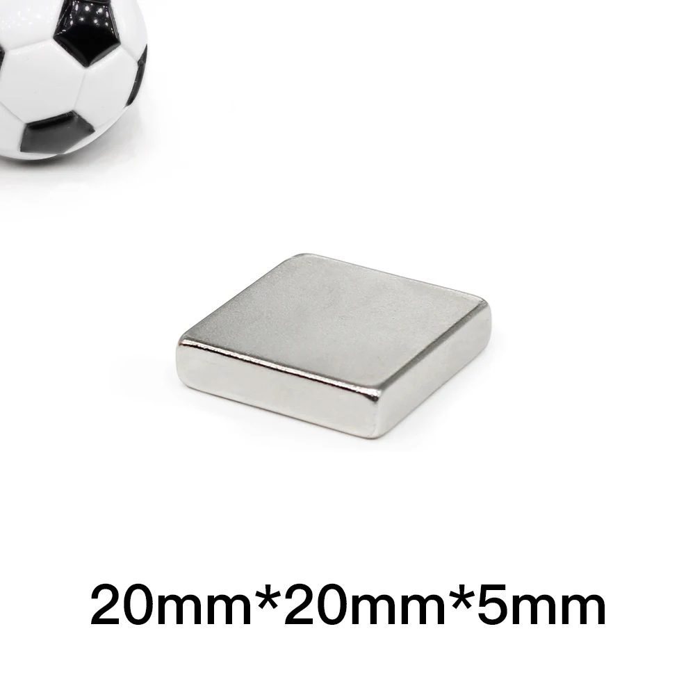 

1/2/5/10/20/30PCS 20x20x5 Block Strong Powerful Magnets 20x20x5mm Permanent Magnet 20X20mm Square Neodymium Magnet 20*20*5