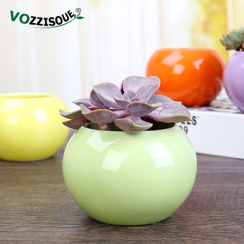 Nordic Style Ceramic Small Flower Pot Plant Succulent for Planters Succulents Decorative Cute Mini Cactus Pots | Дом и сад