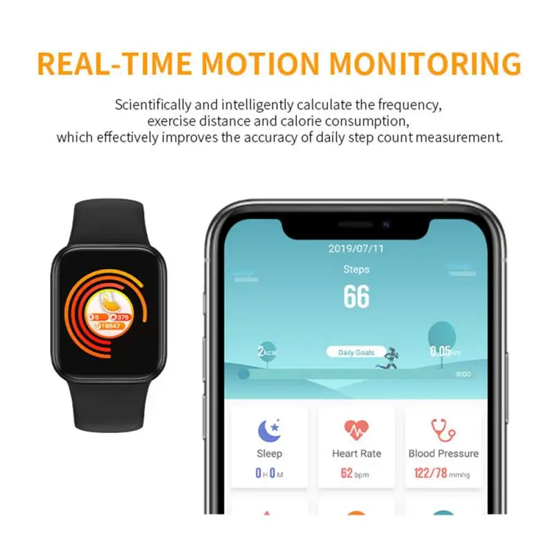 

Full Touch Intelligent Call Bracelet Heart Rate Blood Pressure Blood Oxygen Health Detection Waterproof Smart Watch Long Standby