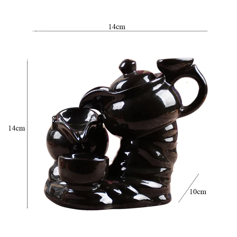 Керамический чайник в форме дыма ароматическая горелка водопад держатель для