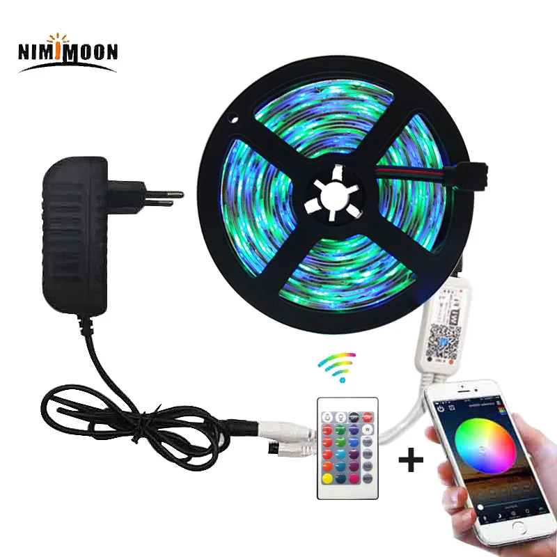 Фото RGB СВЕТОДИОДНАЯ лента SMD 2835 5 м Водонепроницаемая DC12V Светодиодная Диодная гибкая RGB СВЕТОДИОДНАЯ лента SMD 2835 5 м Водонепроницаемая DC12V Светодиодная Диодная гибкая
