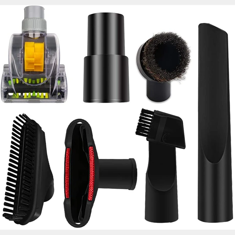 

Vacuum Replacement 32mm (1 1/4 Inch Vacuum Attachments) and 35mm (1 3/8 Inch) Vacuum Accessories Dusty Brush Kit, 7 Set