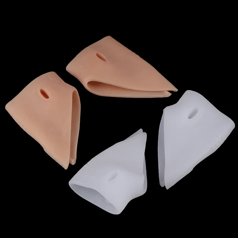 

1pair Soft Silicone Gel Toe Separator Straightener Thumb Crooked Thumb Toe Aligner Positioning Separator Foot Care Tool New~