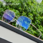 Очки компьютерные CRIXALIS для мужчин и женщин UV-400, винтажные аксессуары для чтения с квадратными и синими светофильтрами, с оправой, 2022