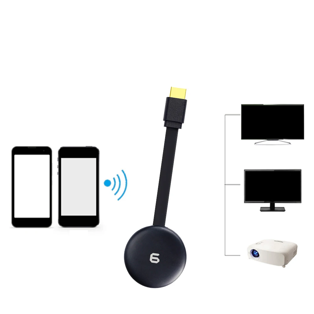 Wi-Fi дисплей HD экран зеркальный ключ приемник для Google 2 3 6 Chrome Crome Cast Cromecast TV Stick видео