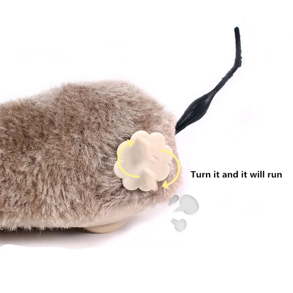 Игрушки для кошек заводная пружина яркость механическое движение крыса