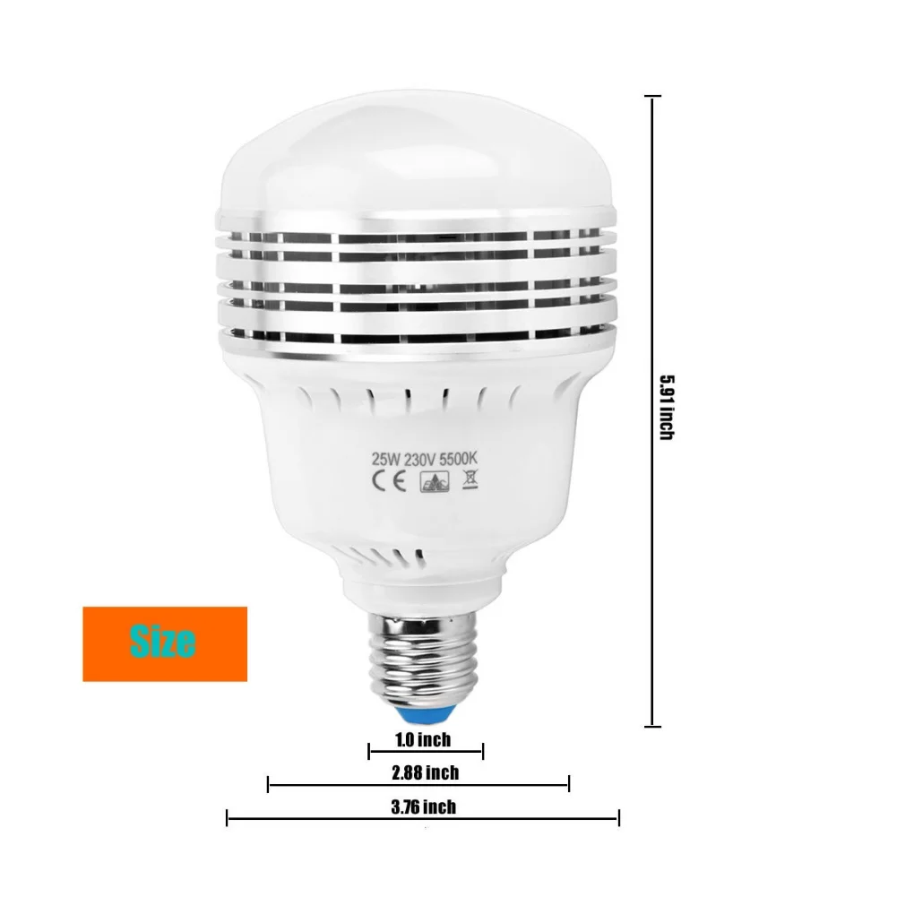 E26/E27 2990LM White Ligthing Bulb Video Light Photo Studio Photography Bulb Daylight Lamp Fridge Light Bulb Energy Saving Bulbs
