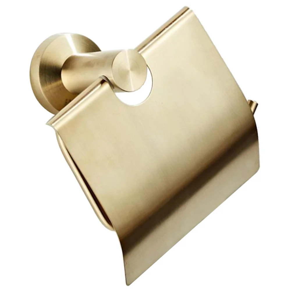 

1PC 304 Stainless Steel Holder Simple Roll Paper Rack Decorative Shelf Creative Roll Napkin Container